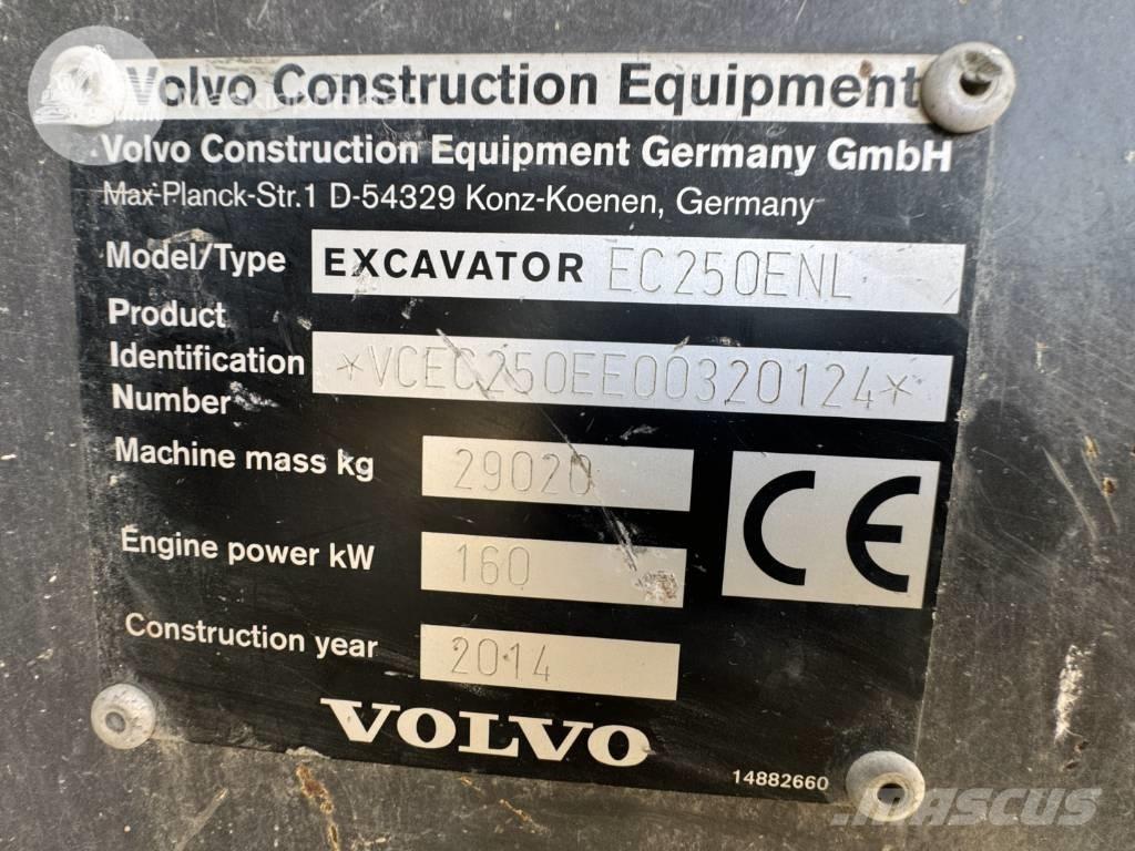Volvo EC 250 E N L Εκσκαφείς με ερπύστριες
