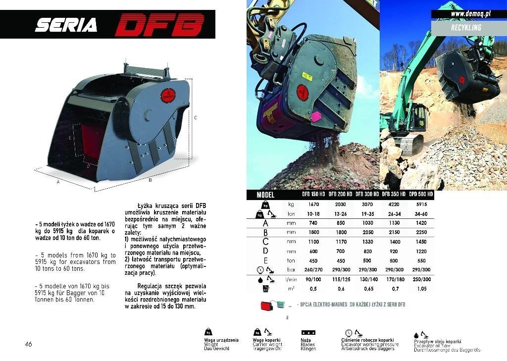  DEMOQ DFB200 Κουβάς σπαστήρας