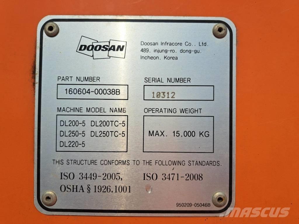 Doosan DL 220 Φορτωτές με λάστιχα (Τροχοφόροι)