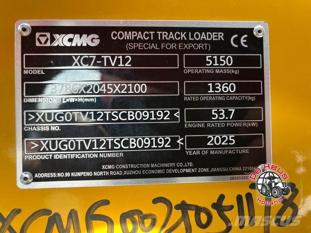 XCMG XC7-TV12 Φορτωτές με λάστιχα (Τροχοφόροι)