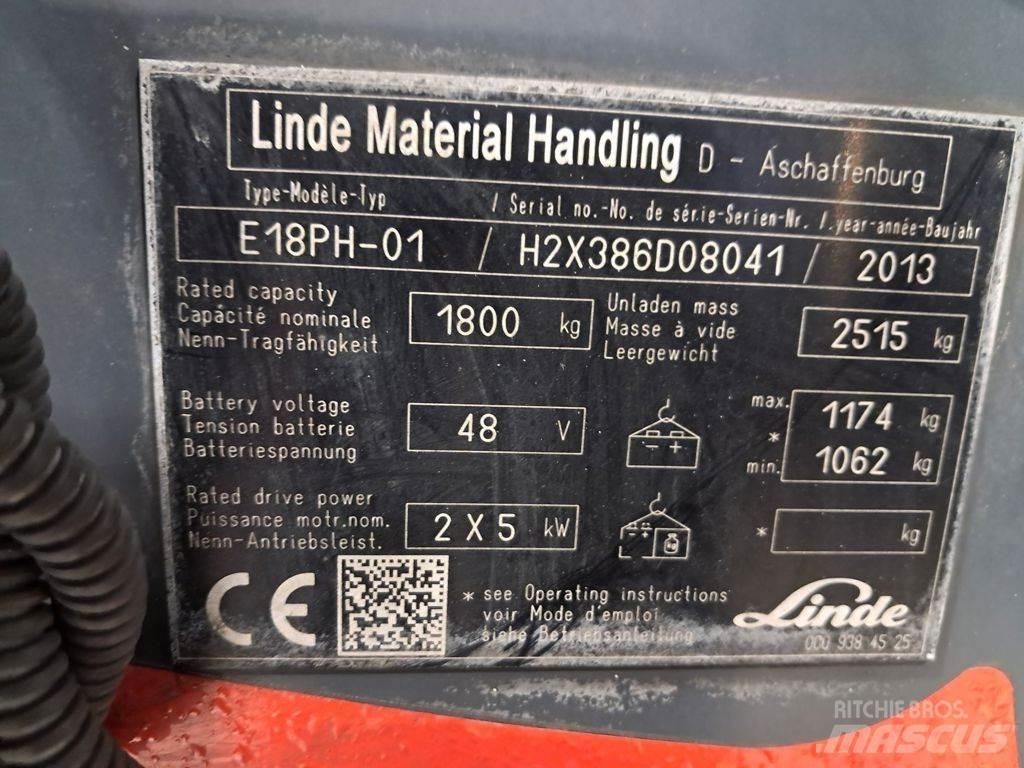 Linde E18PH Ηλεκτρικά περονοφόρα ανυψωτικά κλαρκ