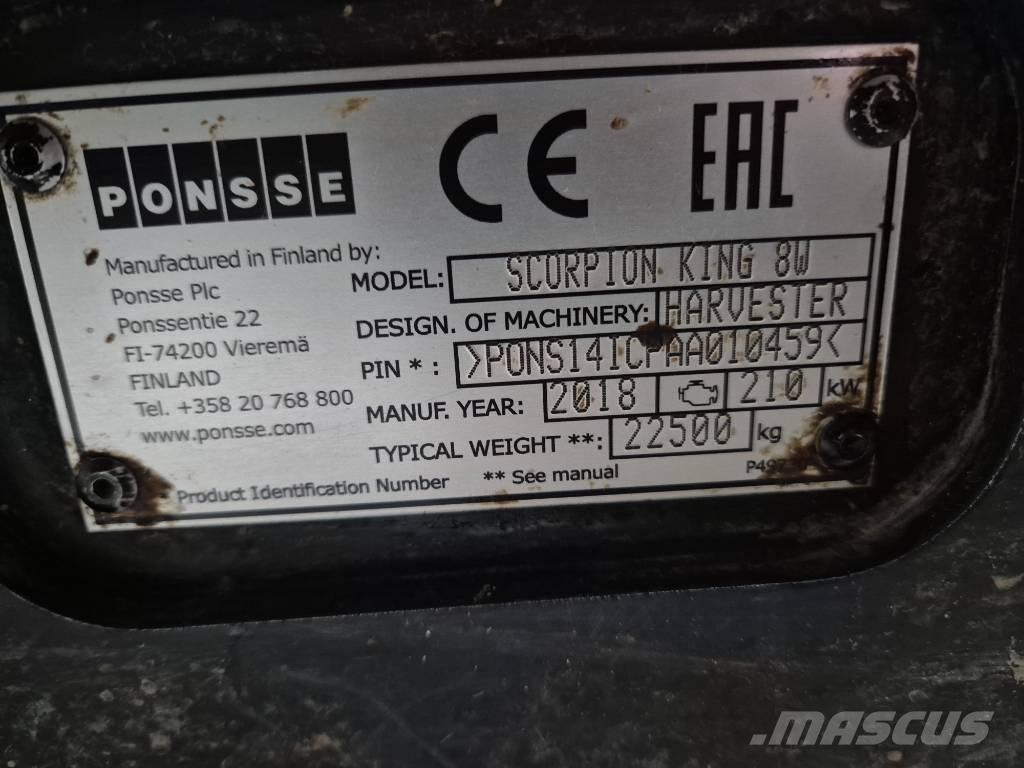Ponsse Scorpion King Θεριζοαλωνιστικές μηχανές