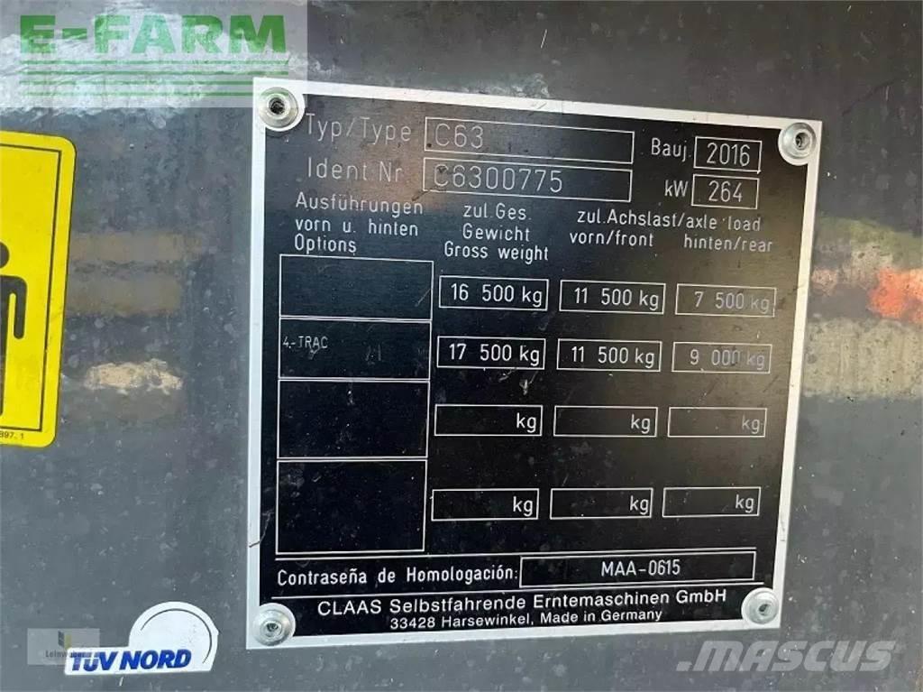CLAAS lexion 630 Θεριζοαλωνιστικές μηχανές