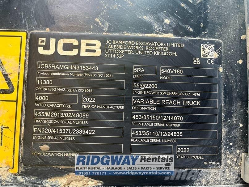 JCB 540-180 Τηλεσκοπικοί ανυψωτές