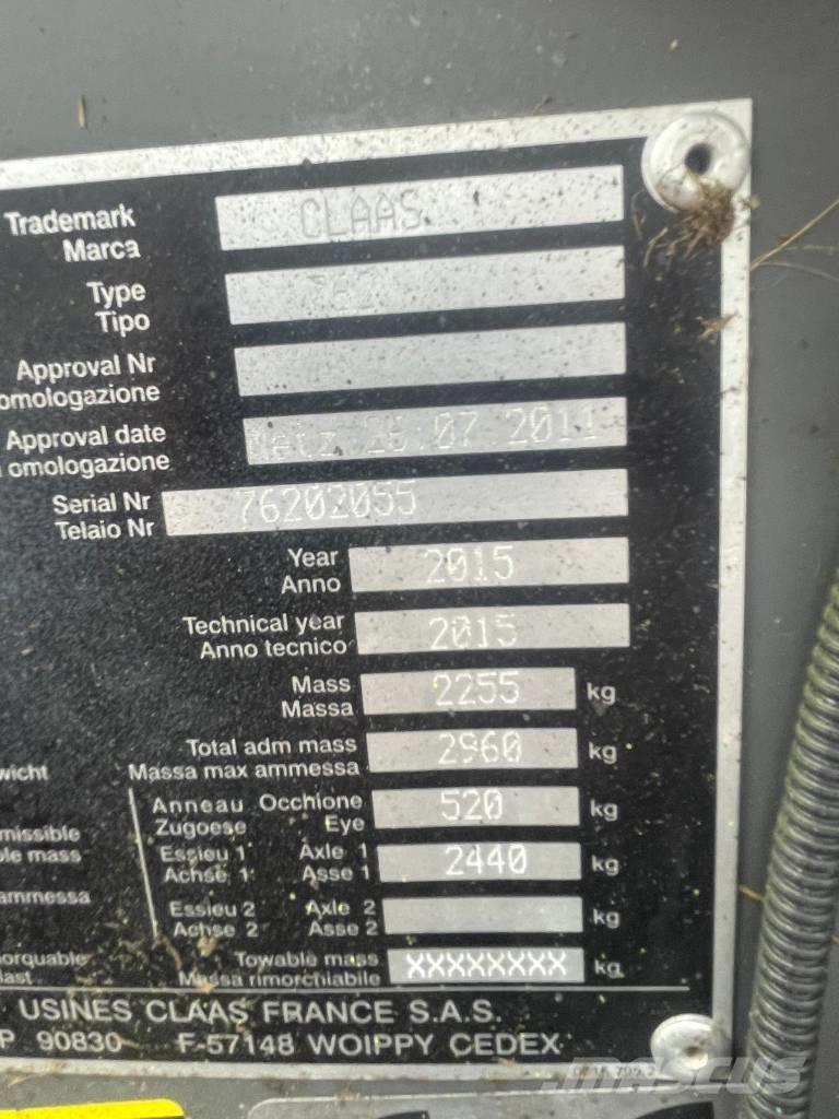 CLAAS Rollant 350 RC Πρέσες κυλινδρικών δεμάτων