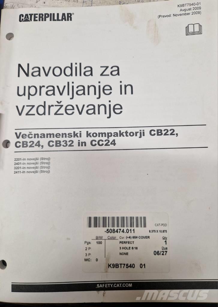 CAT CB 32 Οδοστρωτήρες διπλού κυλίνδρου