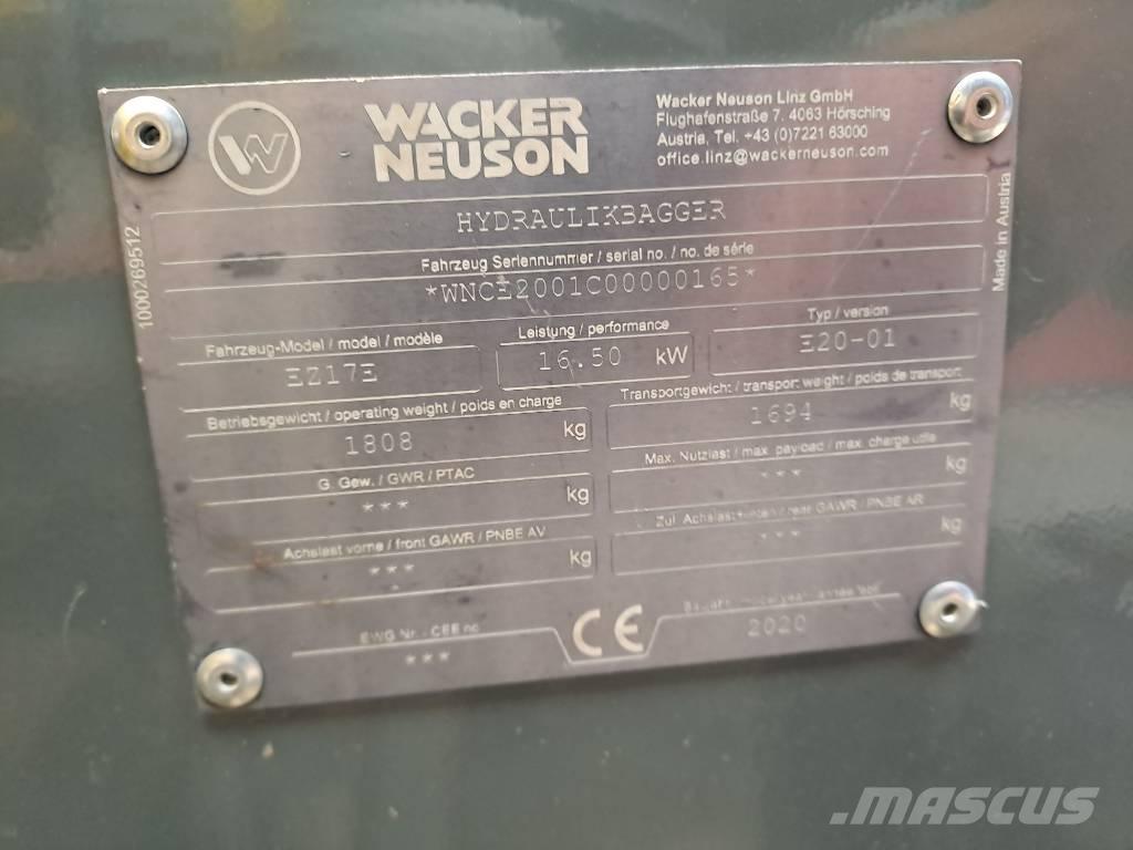 Wacker Neuson EZ17e Εκσκαφείς με ερπύστριες