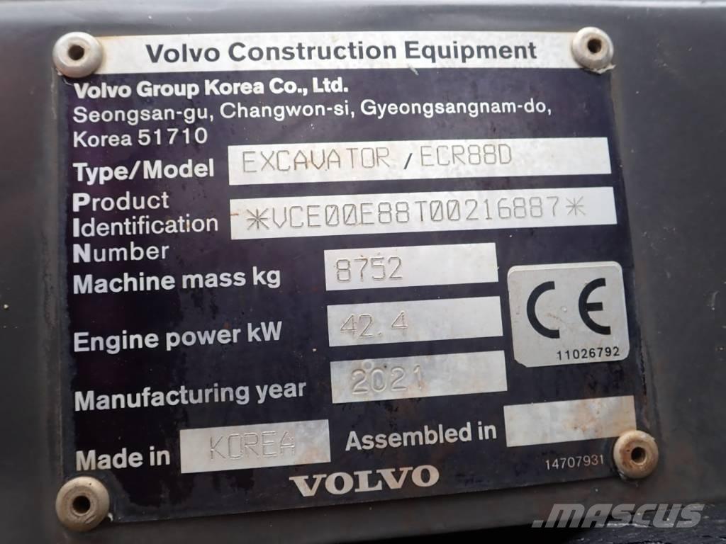 Volvo ECR 88 D Μίνι εκσκαφείς 7t - 12t