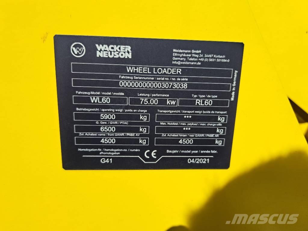 Wacker Neuson WL60 Φορτωτές με λάστιχα (Τροχοφόροι)