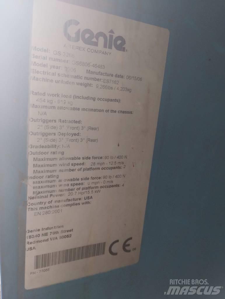 Genie GS 3268 Ανυψωτήρες ψαλιδωτής άρθρωσης
