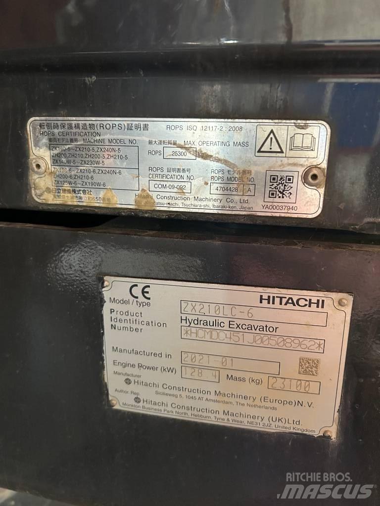 Hitachi ZX 210 LC-6 Εκσκαφείς με ερπύστριες