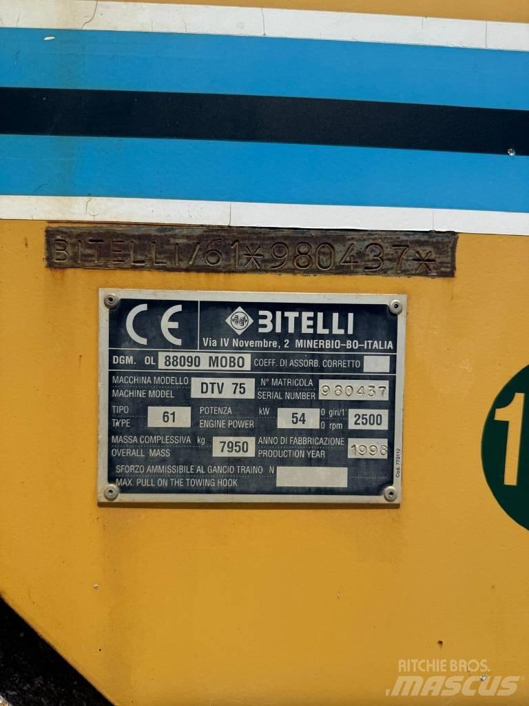 Bitelli DTV 75 Οδοστρωτήρες διπλού κυλίνδρου