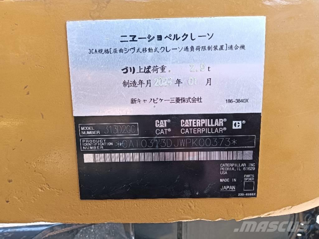 CAT 313 D Εκσκαφείς με τροχούς - λάστιχα