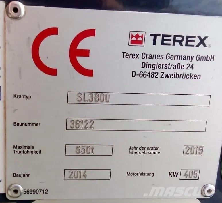 Terex SL 3800 Γερανοί με ερπύστριες