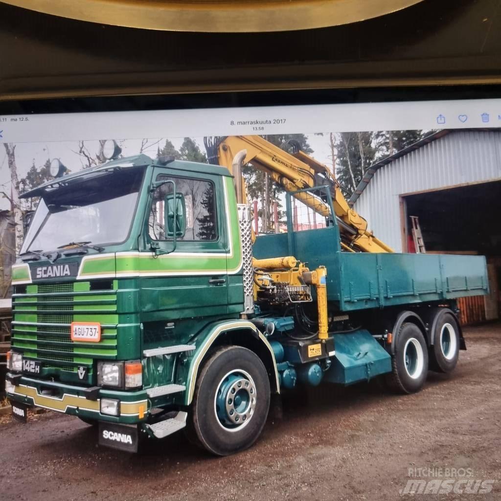 Scania R 142 HL Φορτηγά με γερανό & γάτζο