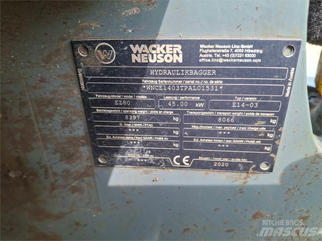 Wacker Neuson EZ80 Εκσκαφείς με ερπύστριες