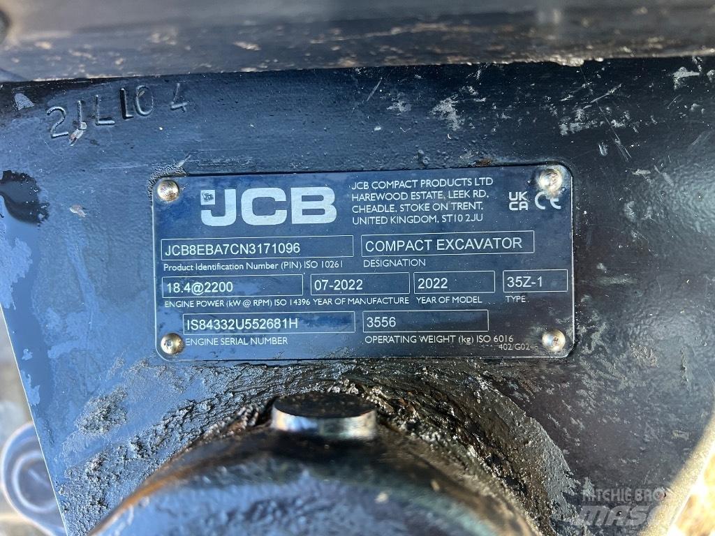 JCB 35 Z Εκσκαφάκι (διαβολάκι) < 7t
