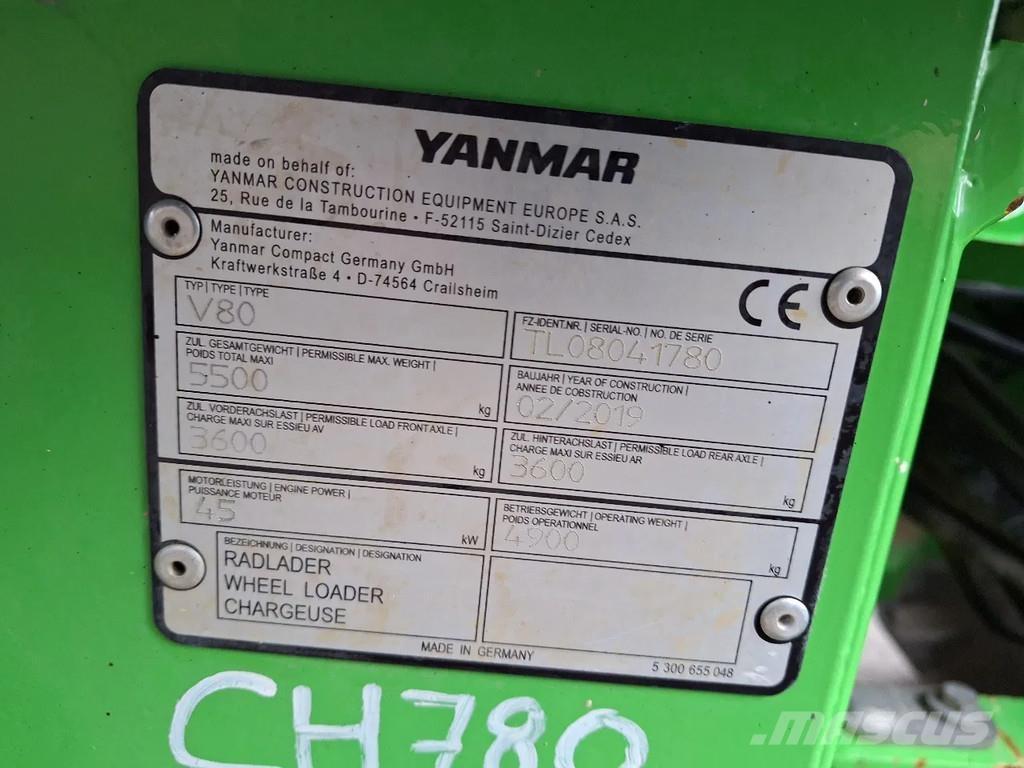 Yanmar V80 Φορτωτές με λάστιχα (Τροχοφόροι)
