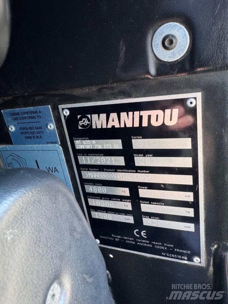 Manitou MT625H Τηλεσκοπικοί ανυψωτές
