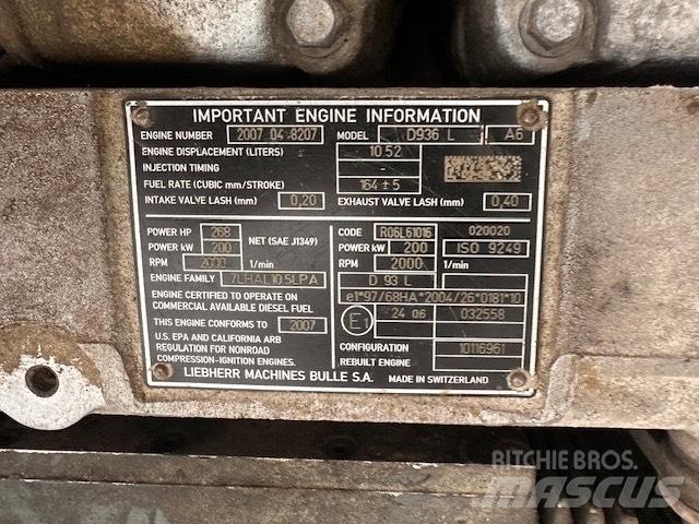 Liebherr D 936 L A6 Κινητήρες