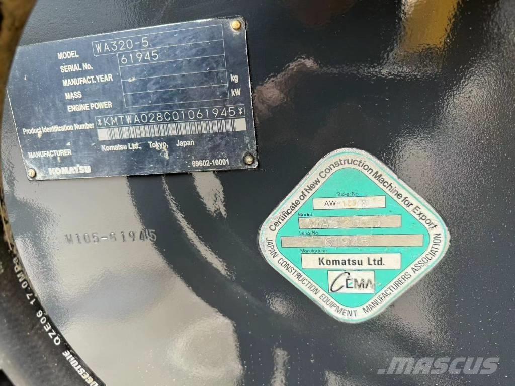 Komatsu WA 320-5 Φορτωτές με λάστιχα (Τροχοφόροι)