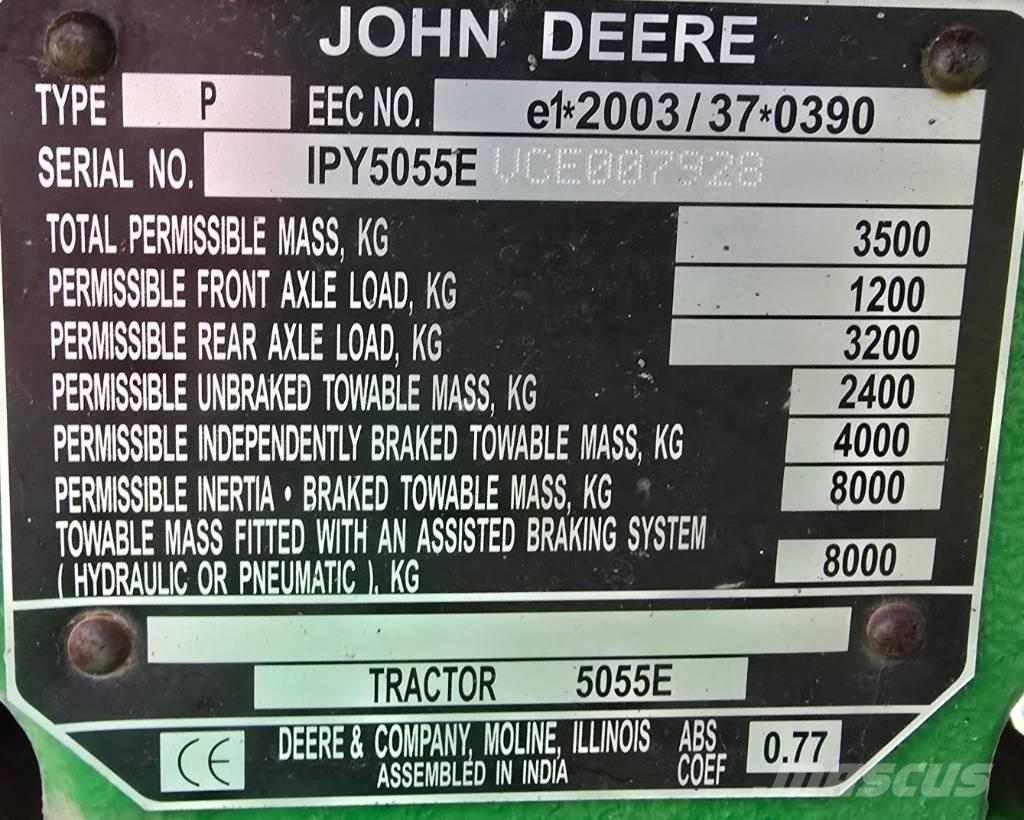 John Deere 5055 E Τρακτέρ