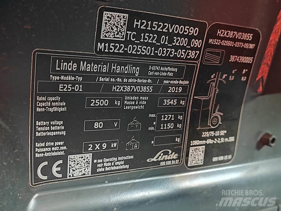 Linde E25-01 Ηλεκτρικά περονοφόρα ανυψωτικά κλαρκ