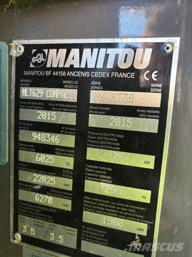 Manitou MLT 629 Τηλεσκοπικοί ανυψωτές