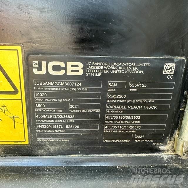JCB 535V125 Τηλεσκοπικοί ανυψωτές