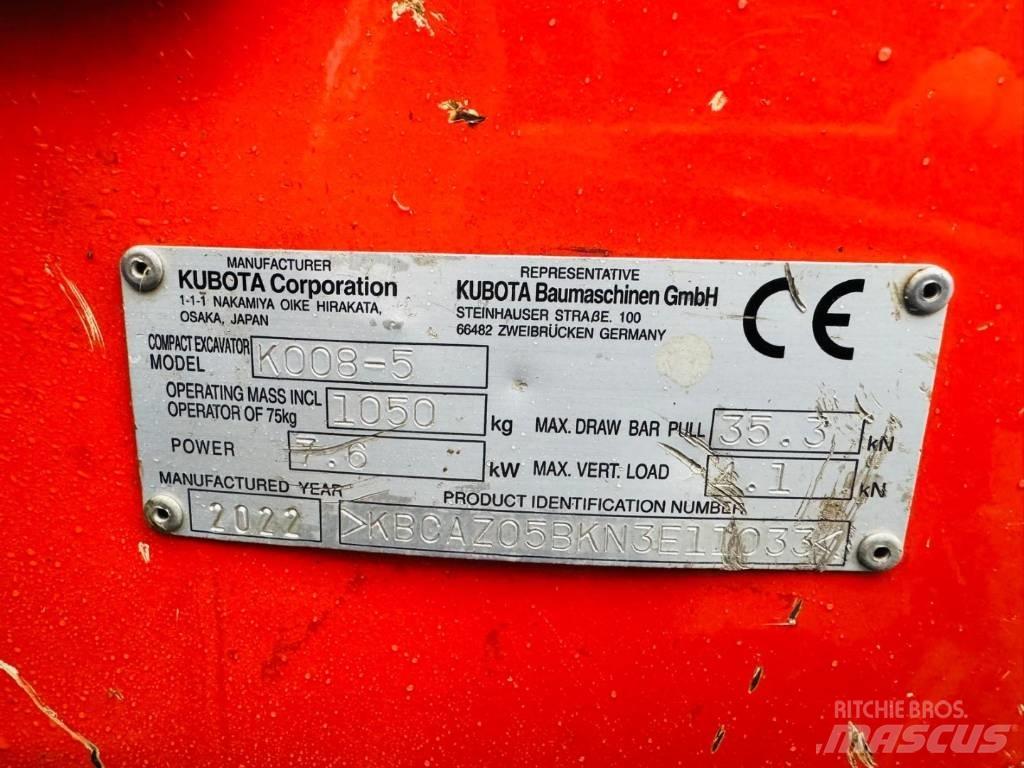 Kubota K008-5 Εκσκαφάκι (διαβολάκι) < 7t