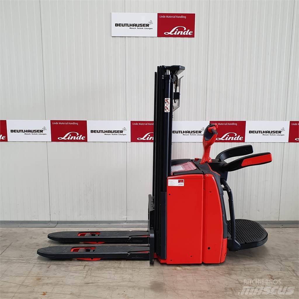 Linde L16APi Παλετοφόρα πεζού χειριστή με ιστό