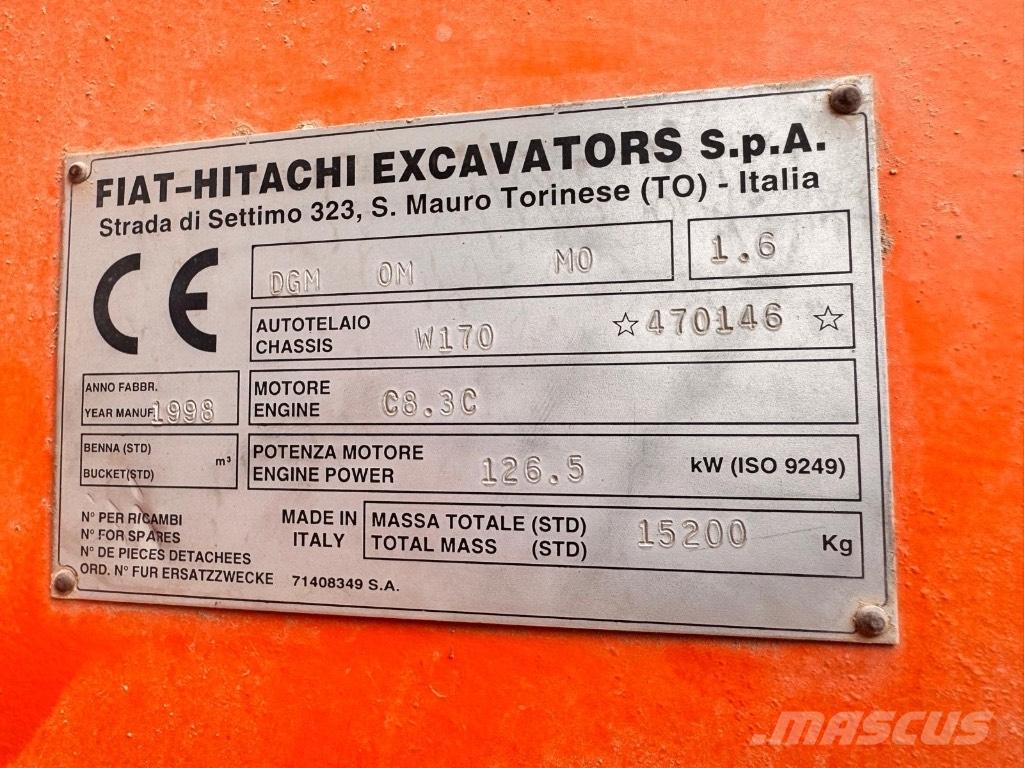 Hitachi W 170 Φορτωτές με λάστιχα (Τροχοφόροι)