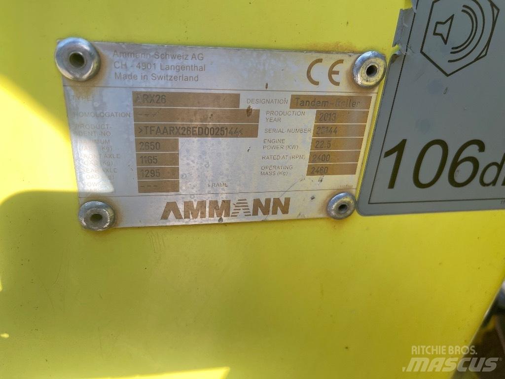 Ammann ARX 26 Οδοστρωτήρες διπλού κυλίνδρου