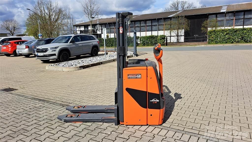 Linde L16i Παλετοφόρα πεζού χειριστή με ιστό