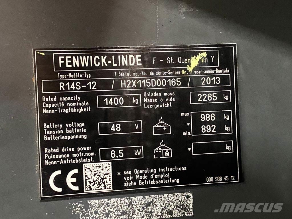 Linde R14S-12 Ανυψωτικά στενών δρόμων