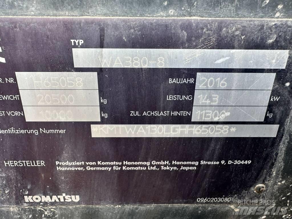 Komatsu WA380-8 Φορτωτές με λάστιχα (Τροχοφόροι)