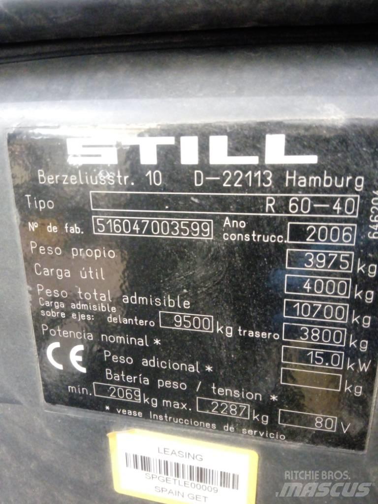 Still R 60-40 Ηλεκτρικά περονοφόρα ανυψωτικά κλαρκ