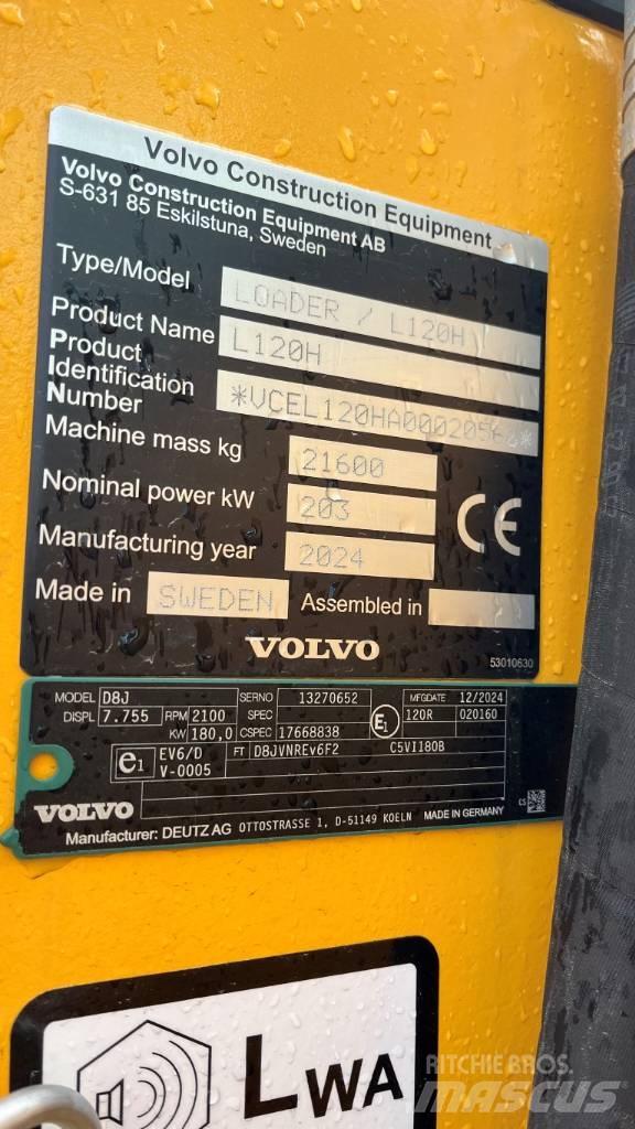 Volvo L120H Φορτωτές με λάστιχα (Τροχοφόροι)
