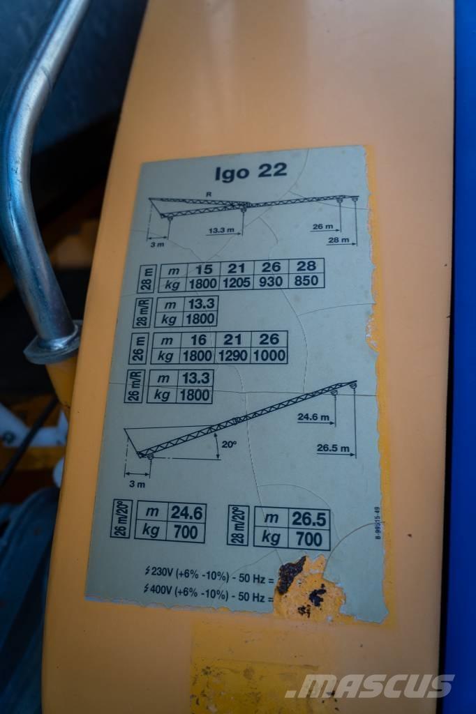 Potain Igo 22 Αυτοεγειρόμενοι γερανοί