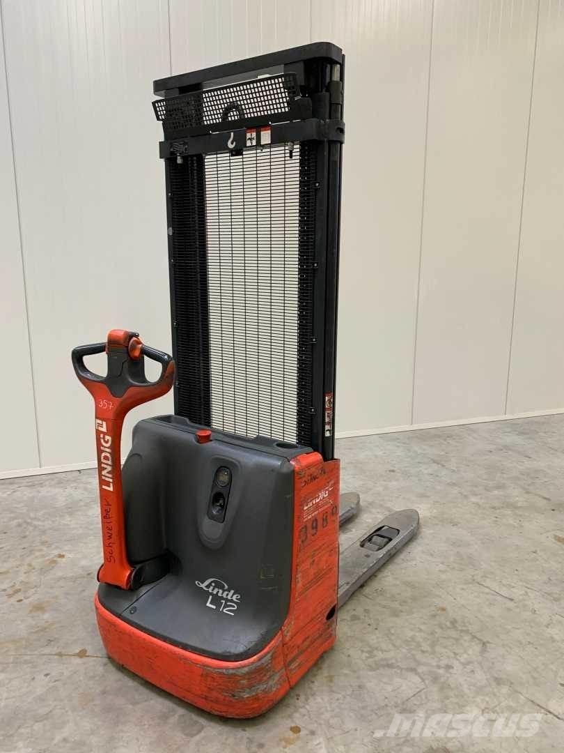 Linde L12 Παλετοφόρα πεζού χειριστή με ιστό