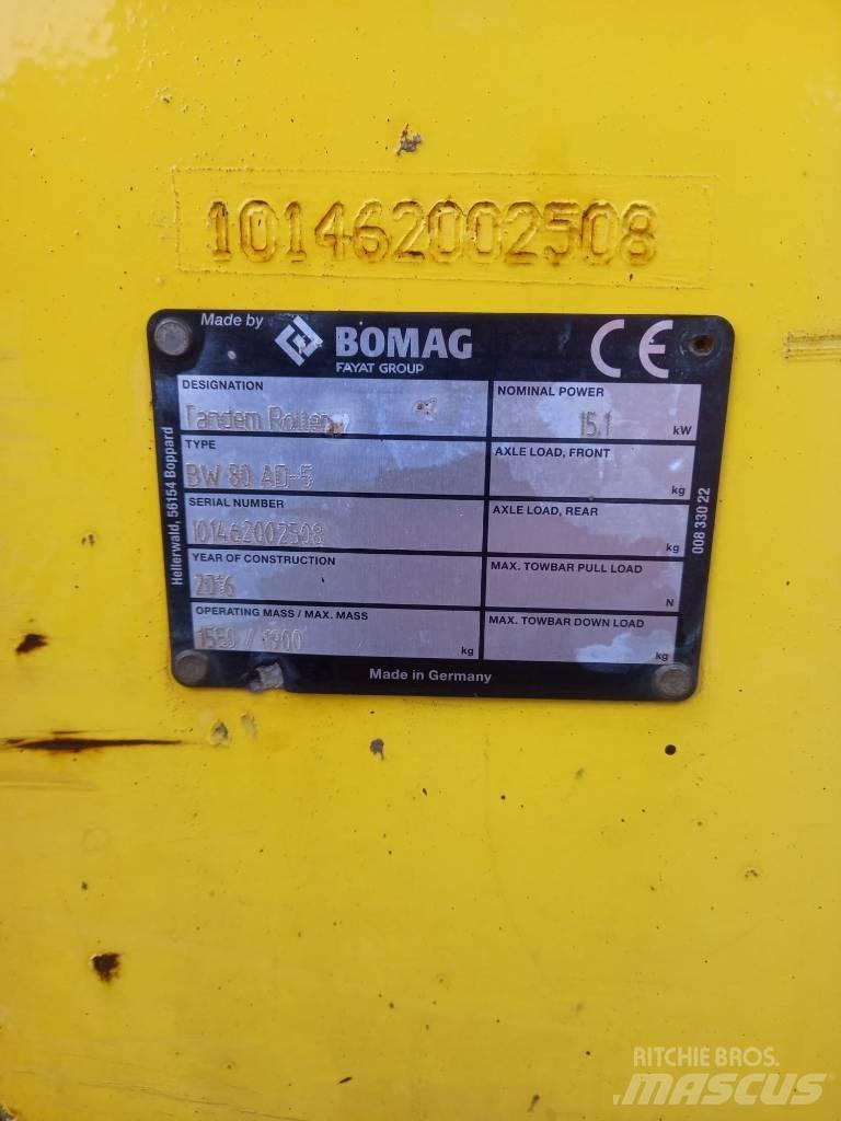 Bomag BW 80 AD-5 Οδοστρωτήρες διπλού κυλίνδρου