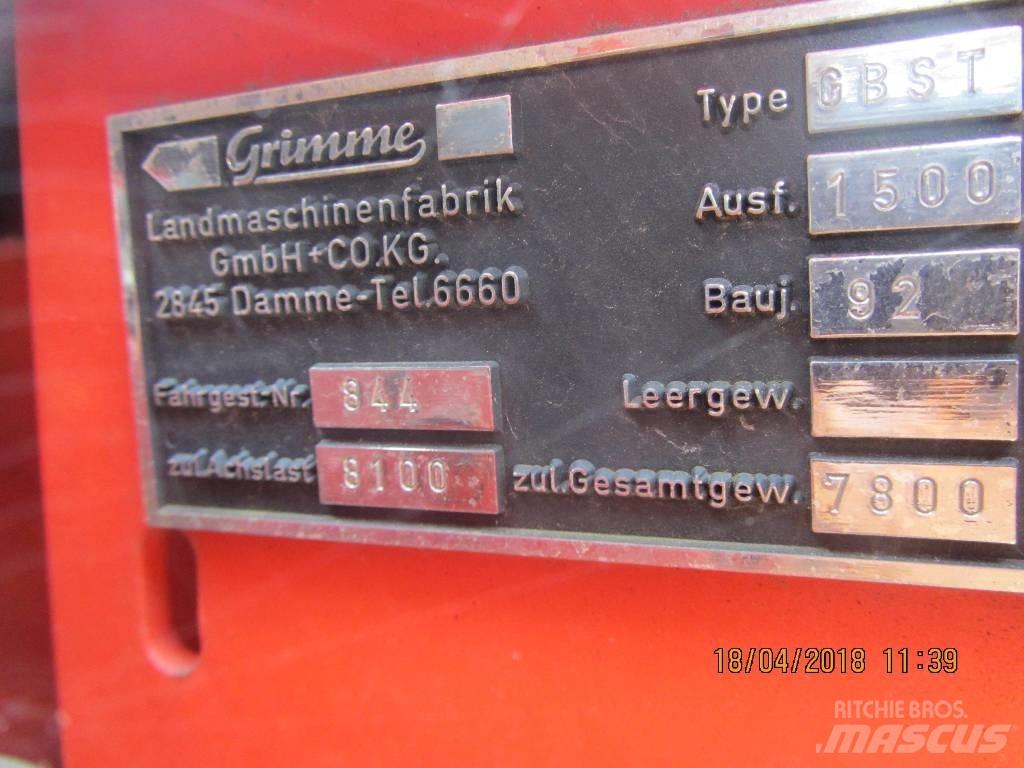 Grimme GBST 1500 Πατατοεξαγωγέας