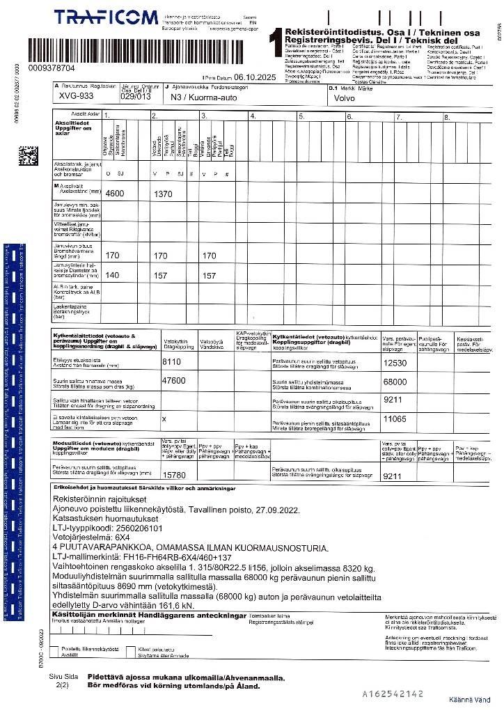 Volvo FH 16 Φορτηγά ξυλείας