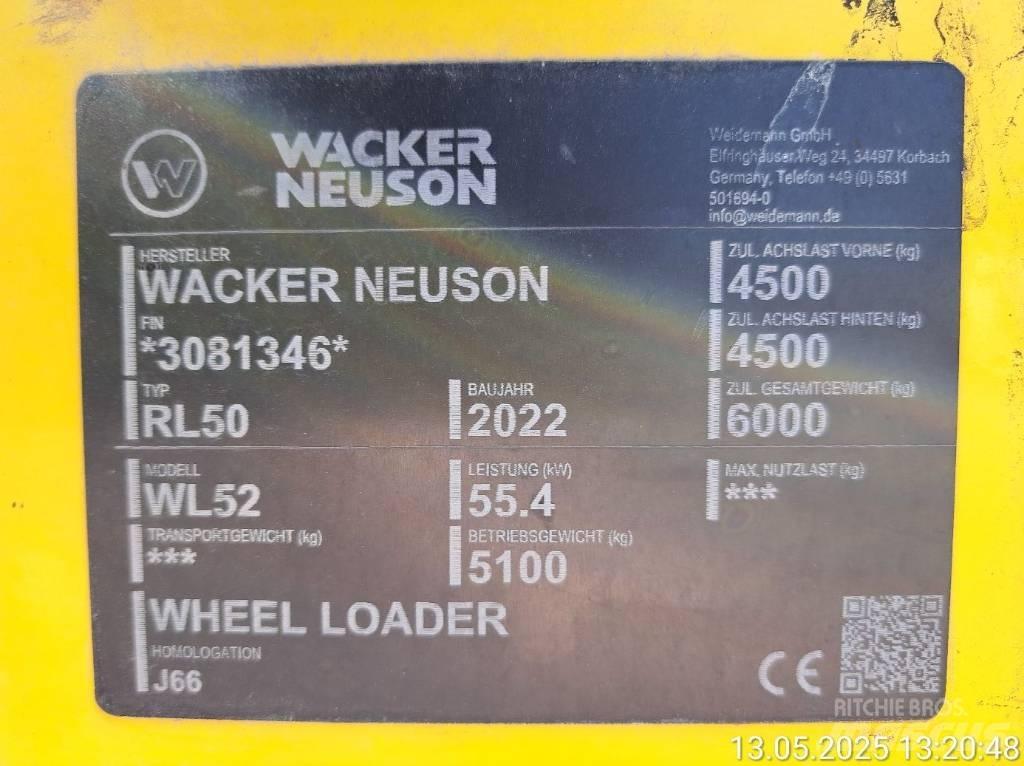 Wacker Neuson WL52 Φορτωτές με λάστιχα (Τροχοφόροι)