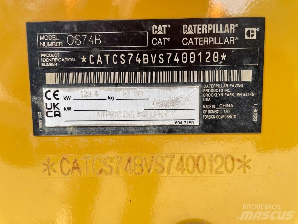 CAT CS 74 B Οδοστρωτήρες μονού κυλίνδρου