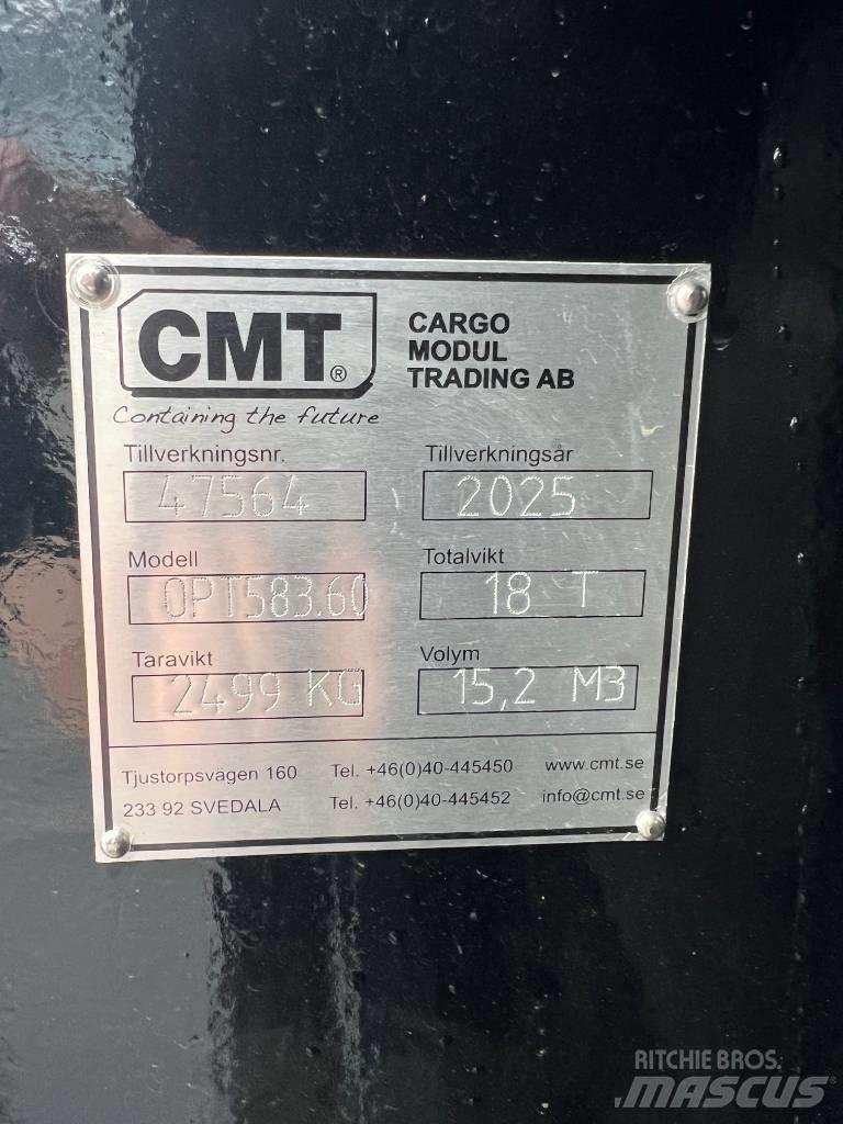 CMT Schaktflak 15m3 Με κινητό αμάξωμα