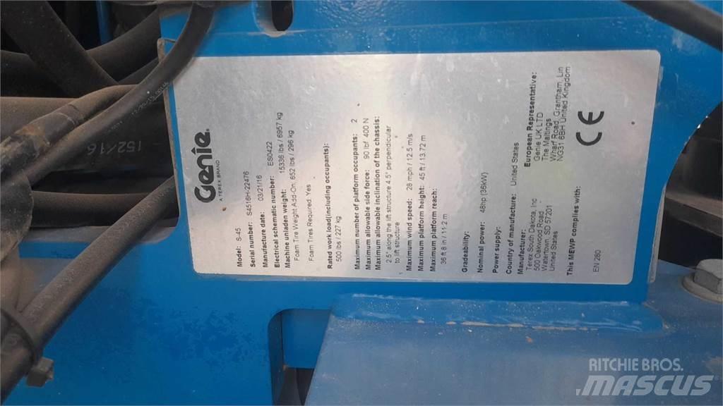 Genie S45 Ανυψωτήρες με τηλεσκοπικό βραχίονα