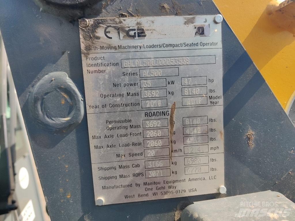 Gehl AL 540 Φορτωτές με λάστιχα (Τροχοφόροι)