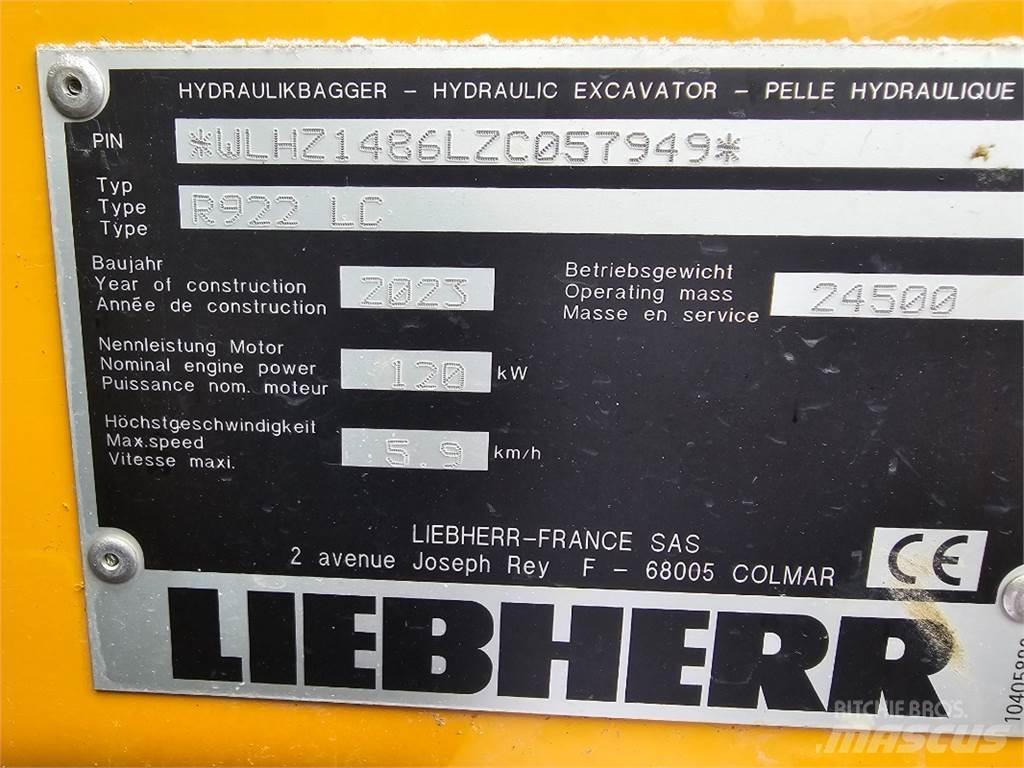 Liebherr R922 Εκσκαφείς με ερπύστριες