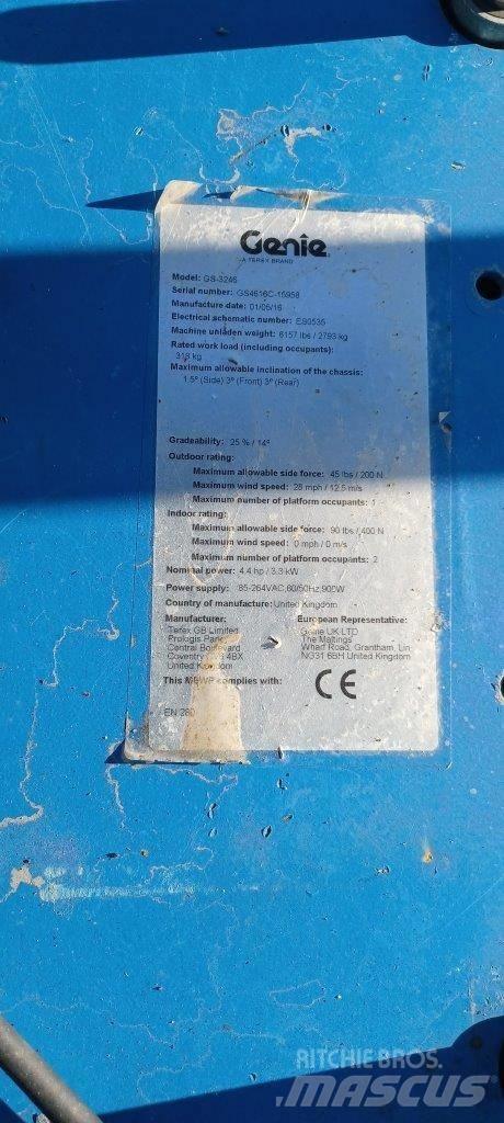 GENIE GS3246 Ανυψωτήρες ψαλιδωτής άρθρωσης